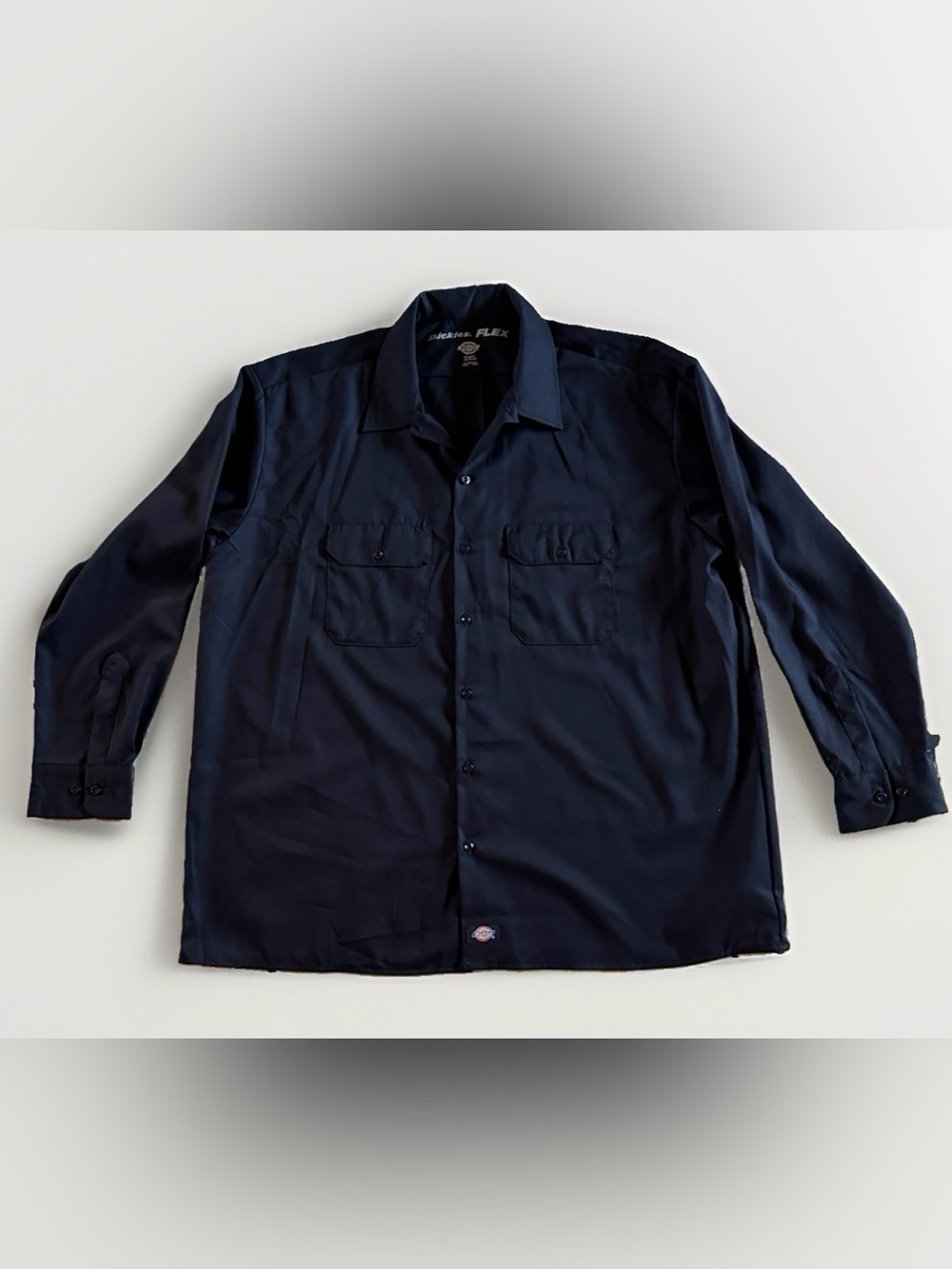 Dickies FLEX Black Long Sleeve Work Shirt Men’s 2XL NWT